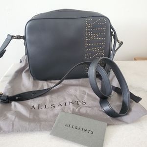 All Saints Gold Studded Camera Bag
